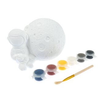 Paint Your Own Astronaut and Moon Money Box