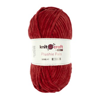 Knitcraft Red Plushie Pals Yarn 100g