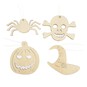 Wooden Halloween Decorations 4 Pack  image number 2