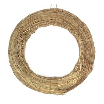 Natural Grass Wreath 29cm