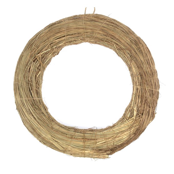 Natural Grass Wreath 29cm image number 1