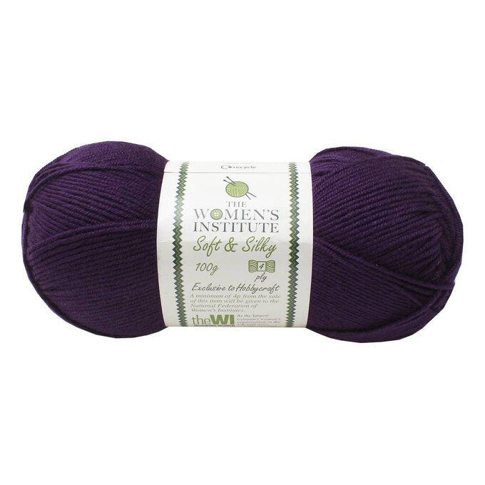 Women's Institute Amethyst Soft and Silky 4 Ply Yarn 100g | Hobbycraft