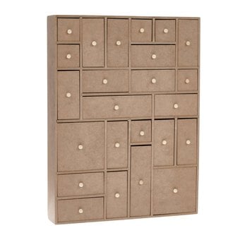 Mixed Wooden Advent Calendar Drawers 