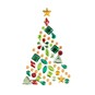 Large Christmas Tree Gem Sticker image number 4