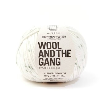 Wool and the Gang 101 Spots Eucalyptus Shiny Happy Cotton 100g