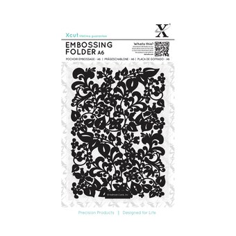 Xcut Floral and Leaf Embossing Folder A6