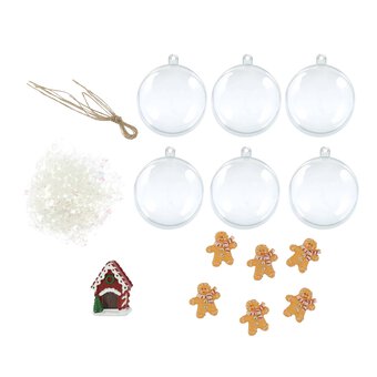 Christmas Scene Fillable Bauble 6 Pack Bundle