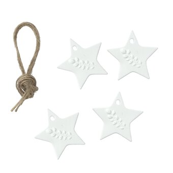 Mini Hanging Clay Stars 4 Pack image number 4