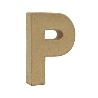 Mini Mache Letter P 10cm