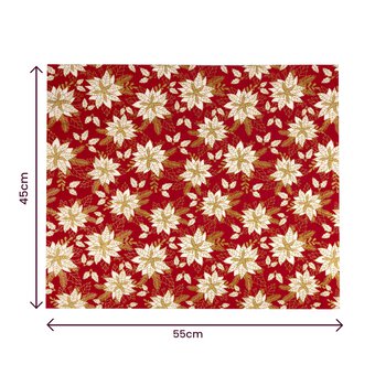 Holly Poinsettia Cotton Fat Quarters 5 Pack image number 7