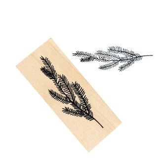 Fern Wooden Stamp 2.5cm x 6.3cm