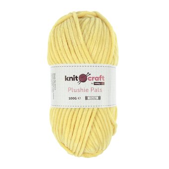 Knitcraft Yellow Plushie Pals Yarn 100g