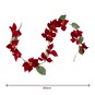 Red Poinsettia Garland 1.8m image number 6