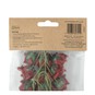 Red Wired Small Flowers 18 Pack image number 6