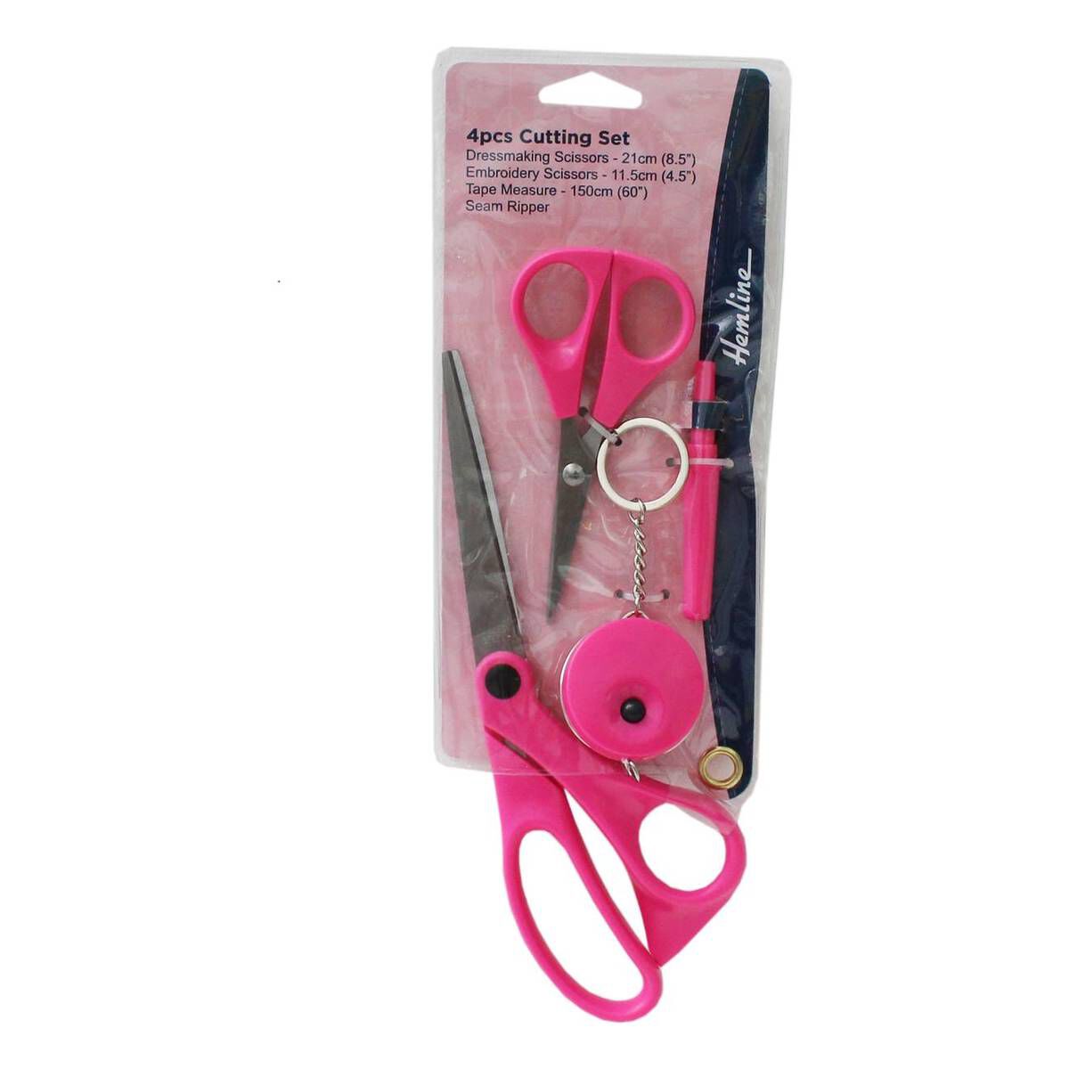 Hemline Neon Pink Cutting Set 4 Pieces | Hobbycraft