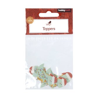 Christmas Dino Card Toppers 4 Pack  image number 5