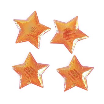 Holographic Star Embellishments 4 Pack