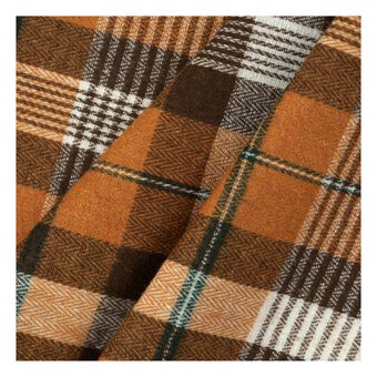 Autumn Tartan Fabric Roll 28cm x 2m