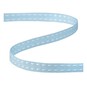 Baby Blue Grosgrain Running Stitch Ribbon 6mm x 5m image number 2