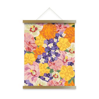 RHS Floral Paint by Numbers Wall Hanging Kit