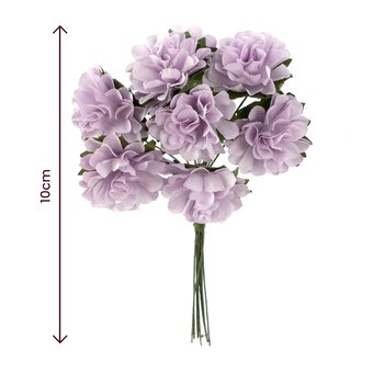 Mini Lilac Wired Floral Picks 8 Pack  image number 4