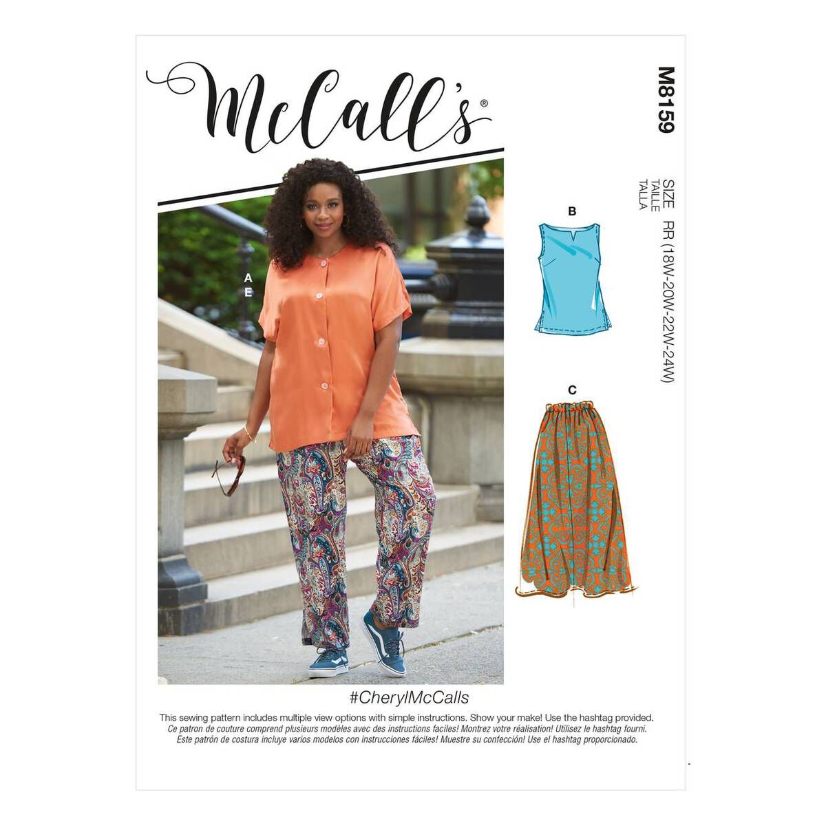 McCall’s Cheryl Women’s Set Sewing Pattern M8159 (26-32) | Hobbycraft