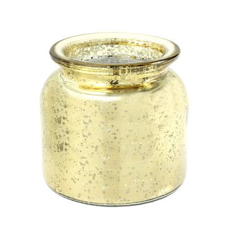 Gold Round Mercury Jar 11cm