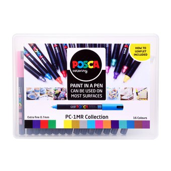 Uni-ball Posca PC-1MR Marker Pens Collection 16 Pack