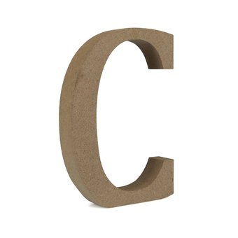 MDF Wooden Letter C 13cm