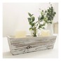 White Distressed Wooden Tray 25cm x 9cm x 7.5cm image number 2