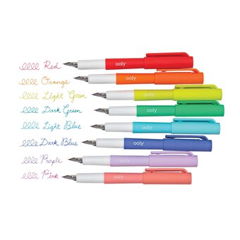 Color Write Fountain Pens 8 Pack