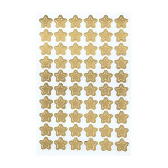 Gold Star Paper Stickers 60 Pack image number 4