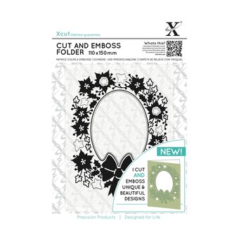 Xcut Wreath Cut and Emboss Folder 11cm x 15cm