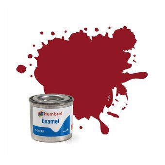 Humbrol Crimson Enamel Gloss Paint 14ml (20)