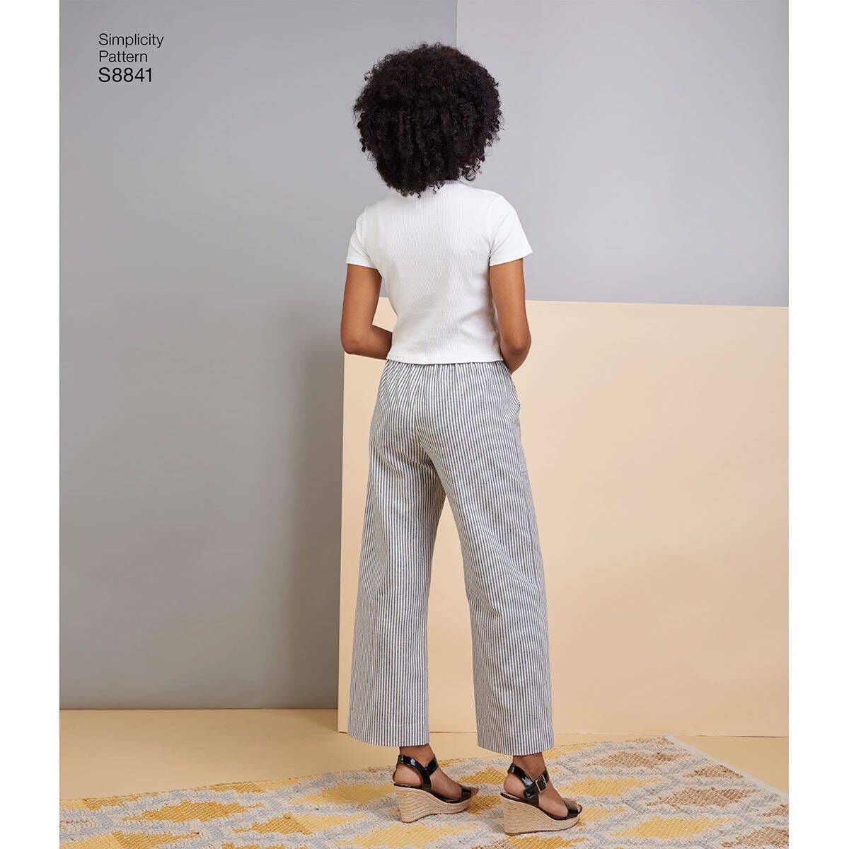 8841 Easy To Sew Trousers Sewing Pattern  Dunelm