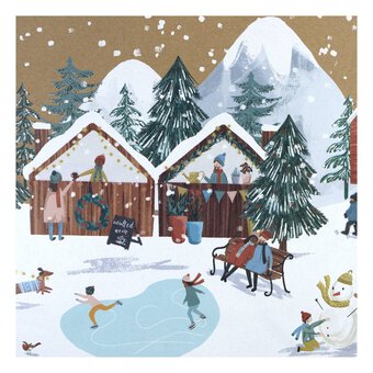 Snowy Mountain Kraft Gift Bag 30cm x 25cm image number 3