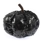 Black Sequin Pumpkin 17cm image number 1