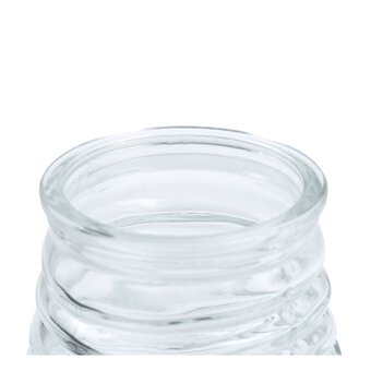 Clear Textured Glass Vase 15cm x 8cm image number 3