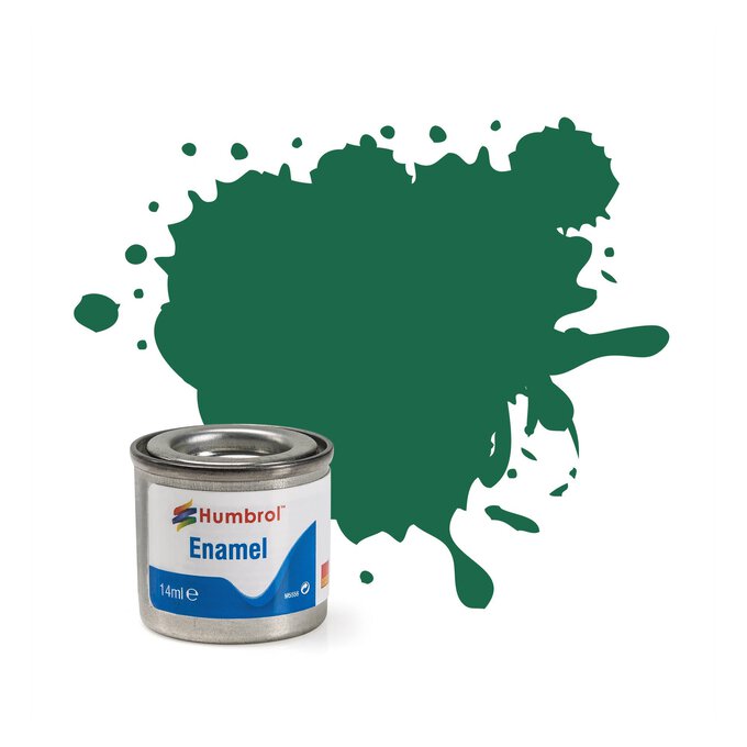 Humbrol Dark Green Enamel Matt Paint 14ml (30) image number 1