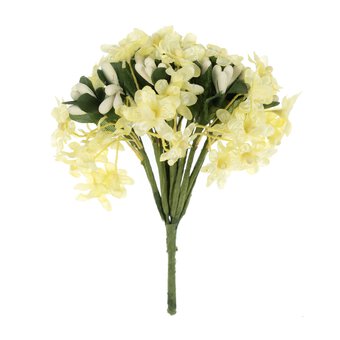 Soft Yellow Verbana Floral Pick 10cm