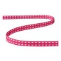 Hot Pink Grosgrain Running Stitch Ribbon 6mm x 5m image number 2