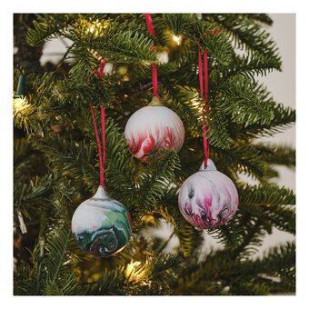 Ceramic Baubles 6 Pack image number 4