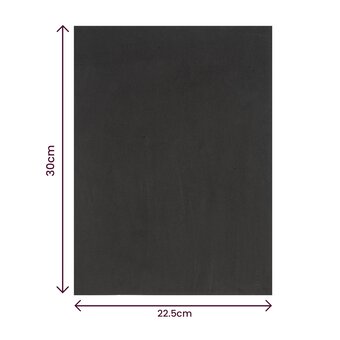 Black Self-Adhesive EVA Foam Sheet 22.5 x 30cm