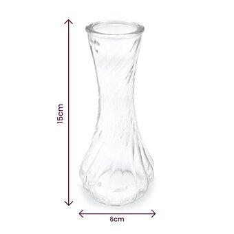 Beaker Bud Glass Vase 15cm x 6cm image number 4