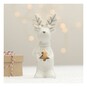 Standing Glazed Ceramic Reindeer Decoration 12cm image number 1