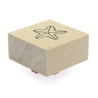 Starfish Wooden Stamp 3.8cm x 3.8cm