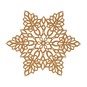 Kraft Laser-Cut Paper Snowflakes 5 Pack  image number 3