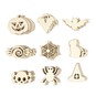 Halloween Wooden Embellishments 45 Pack image number 2