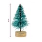 Frosted Green Bottle Brush Christmas Tree 12 Pack image number 5