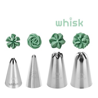 Whisk Drop Flower Tip Set 4 Pack